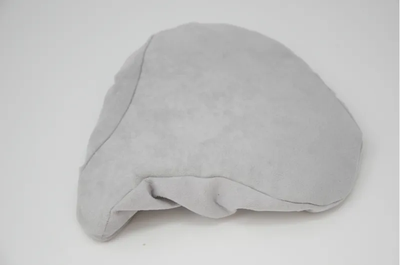 Velvet Bike Saddle Cover Grey-1